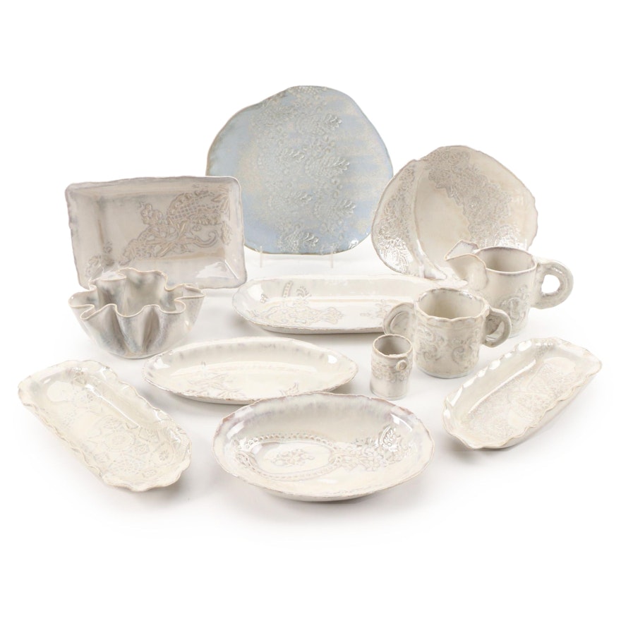 Craven Studio Hand-Built Porcelain Art Pottery Table Accessories and More