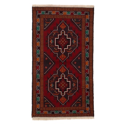 2'9 x 5'1 Hand-Knotted Afghan Taimani Rug