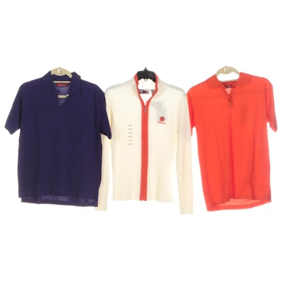 Clemson University Tigers Zip-Front Sweater and Polo Shirts