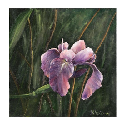 Ramona Klein Oil Painting "Wild Iris"
