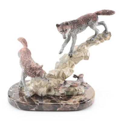 Legends "Missed by a Hare" Mixed Media Sculpture by Kitty Cantrell, 1994