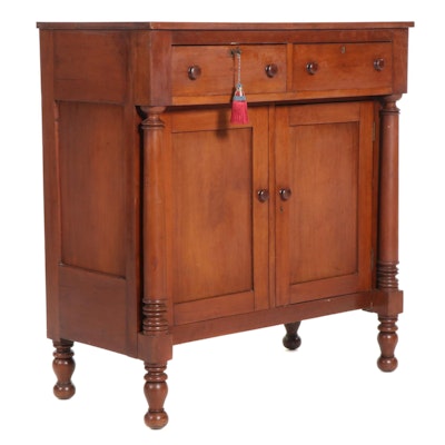 Empire Revival Cherry Chest of Drawers, Late 19th to Early 20th Century