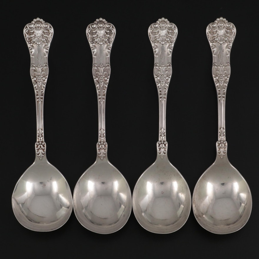 Dominick & Haff "King" Sterling Silver Gumbo Spoons, Late 19th/Early 20th C.
