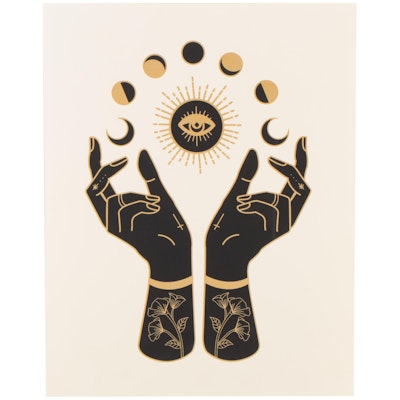 Daphne Sebbane Serigraph "Moon Hands," 21st Century