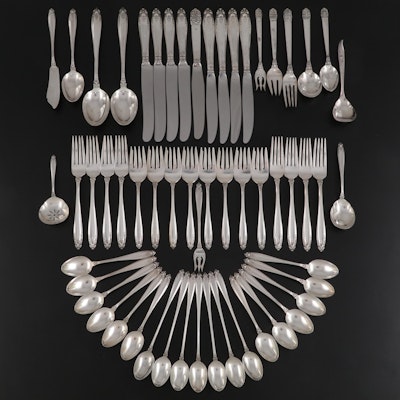 International "Prelude" Sterling Silver Flatware, Mid to Late 20th Century