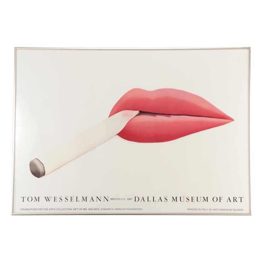 Offset Lithograph After Tom Wesselmann "Mouth #11"