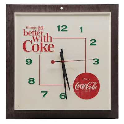 Kirby-Cogeshall Co. Coca-Cola "Things Go Better with Coke" Wall Clock
