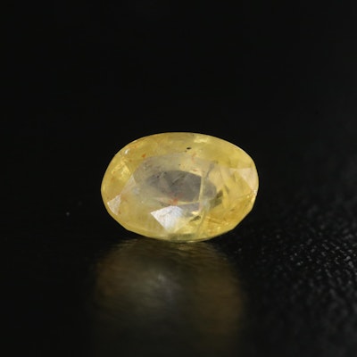Loose 1.02 CT Oval Faceted Sapphire
