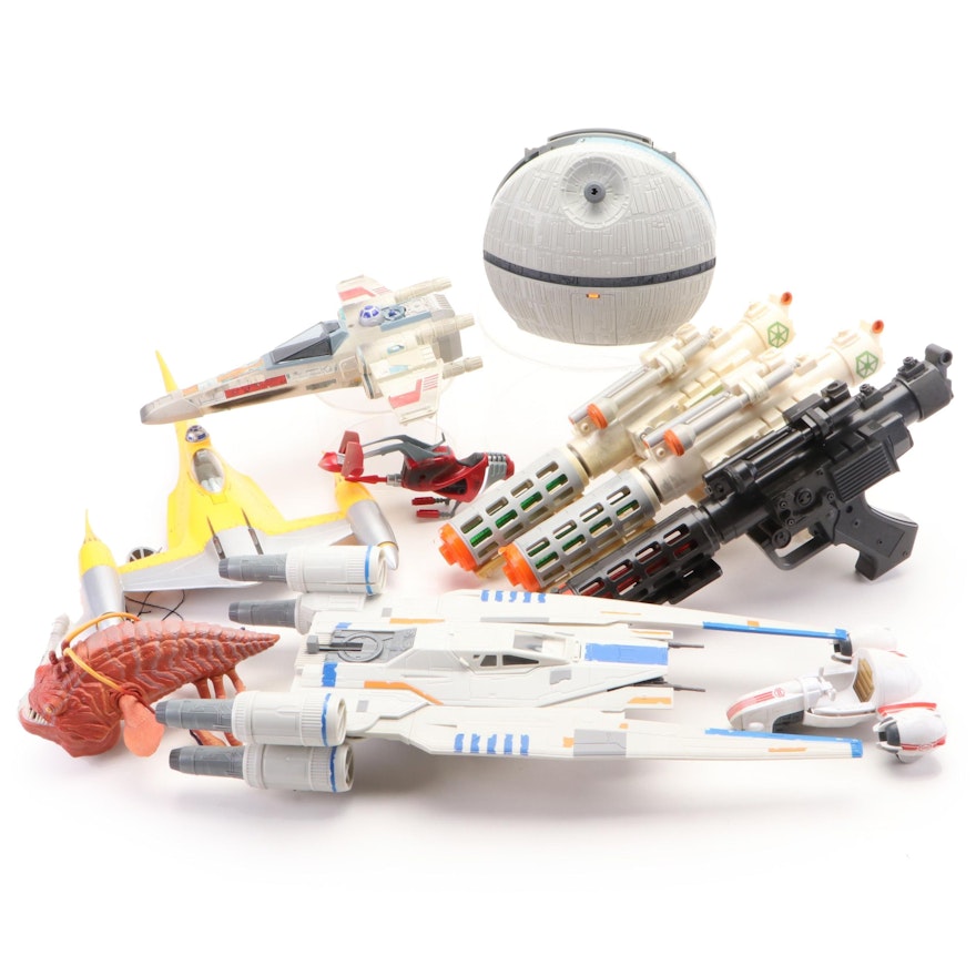 Hasbro and Other Star Wars "Action Fleet" Death Star and Other Vehicles