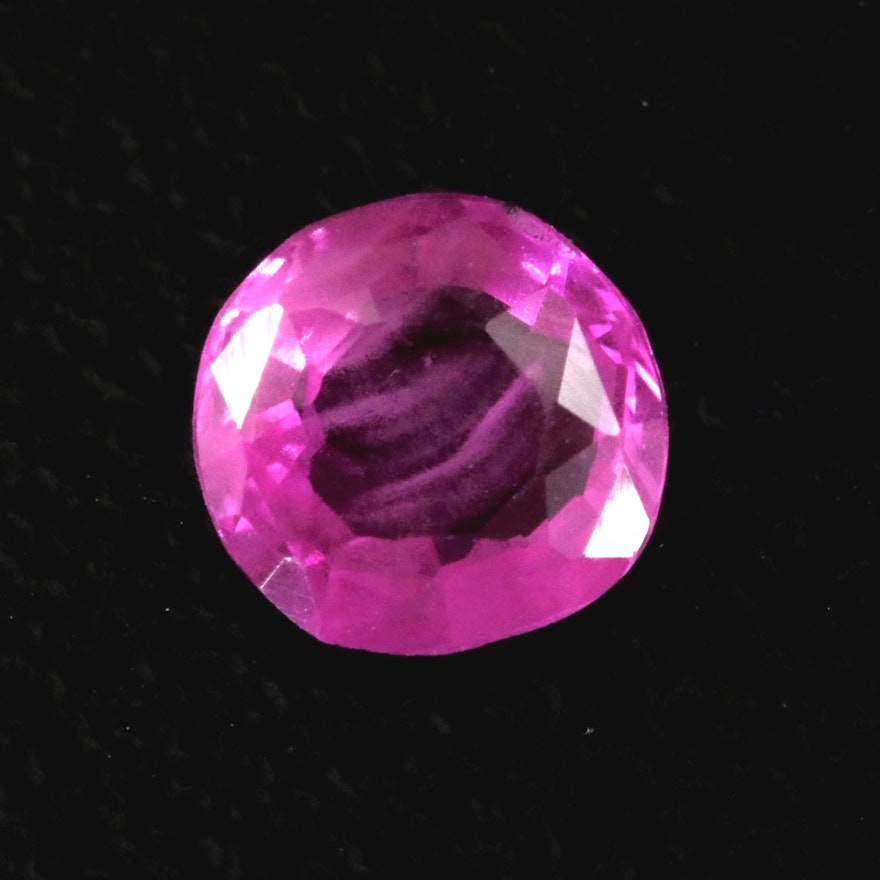 Loose Lab Grown Round Faceted Sapphire