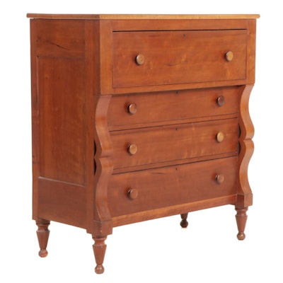 American Empire Cherry Chest of Drawers, Mid-19th Century