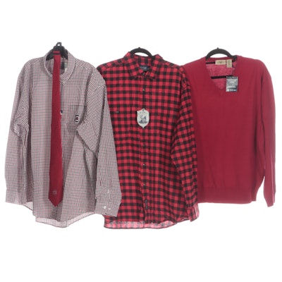 Men's University of South Carolina Shirt and Tie with Other Flannel and Sweater
