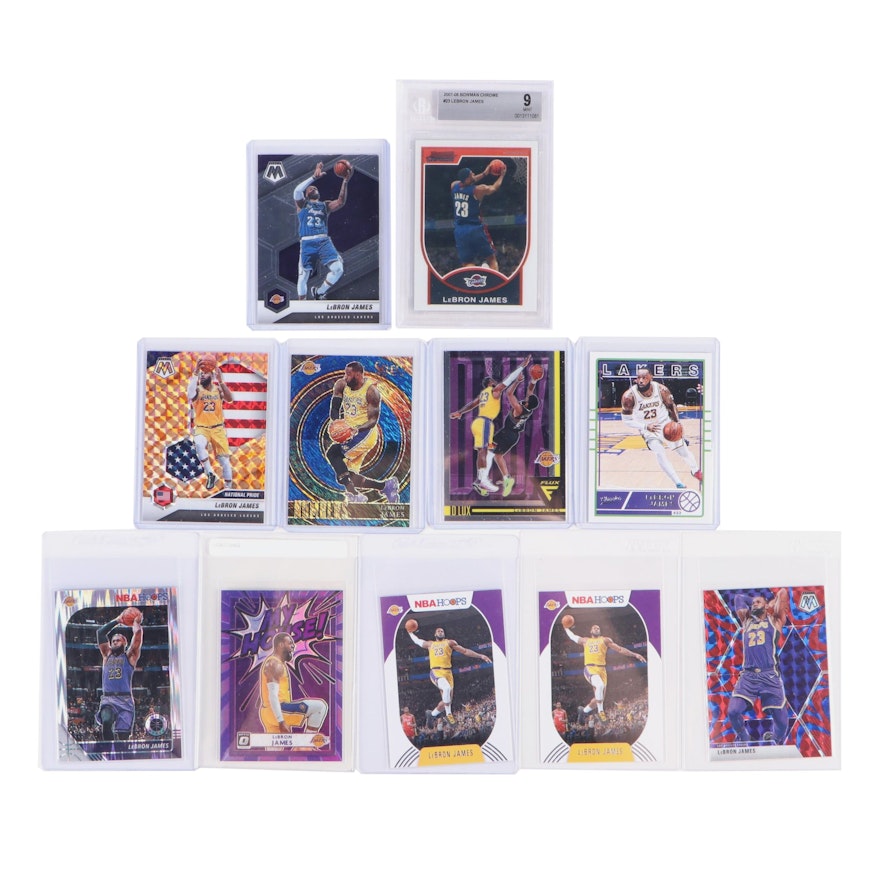 Panini, Bowman Chrome and More LeBron James Graded, Ungraded Basketball Cards