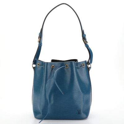 Louis Vuitton Petit Noé Bag in Toledo Blue Epi Leather