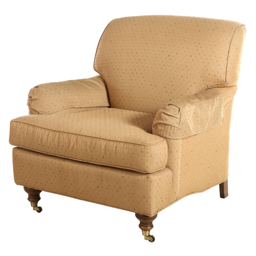 Victorian Style Custom-Upholstered Easy Armchair
