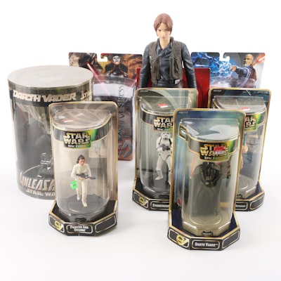 Star Wars Count Dooku, Jyn Erso, and Other Action Figures