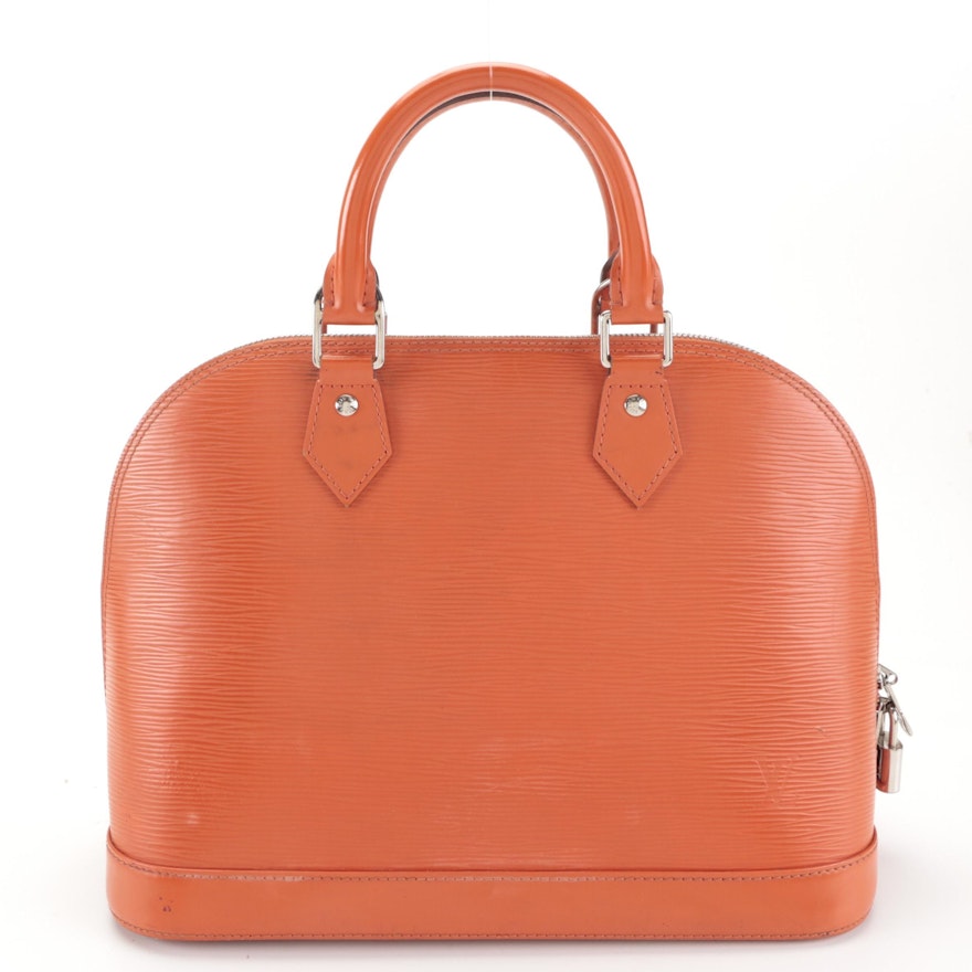 Louis Vuitton Alma PM in Piment Epi and Smooth Leather