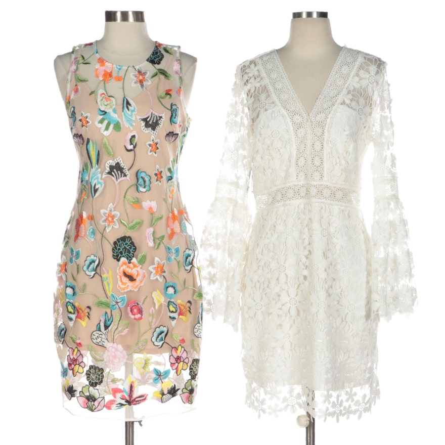 Alexia Admor Crochet and Other Embroidered Floral Dresses