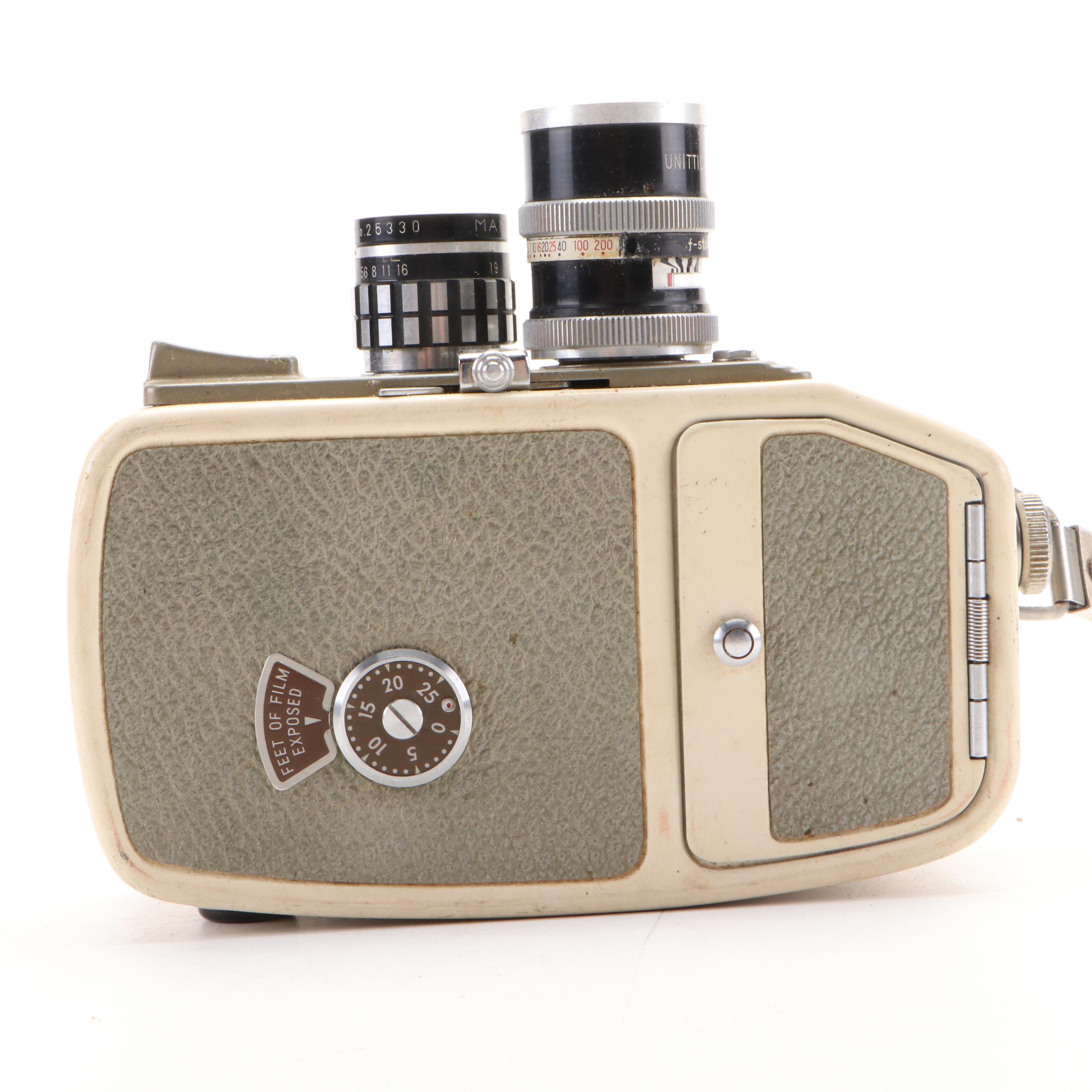 Keystone Electric Eye and Mamiya 8mm Movie Cameras with Case, Lens EBTH