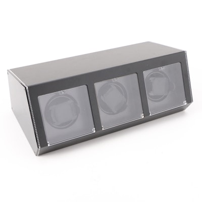 Triple Watch Winder with Black Finish
