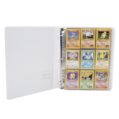 First Edition Pokémon Cards Including Brock's Monkey, Gobolt and Sandshrew
