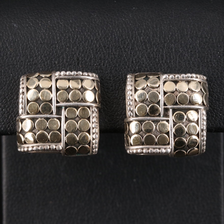 John Hardy "Dot" Sterling Earring with 18K Accents