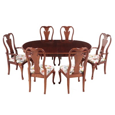 Thomasville Queen Anne Style Maple Dining Set