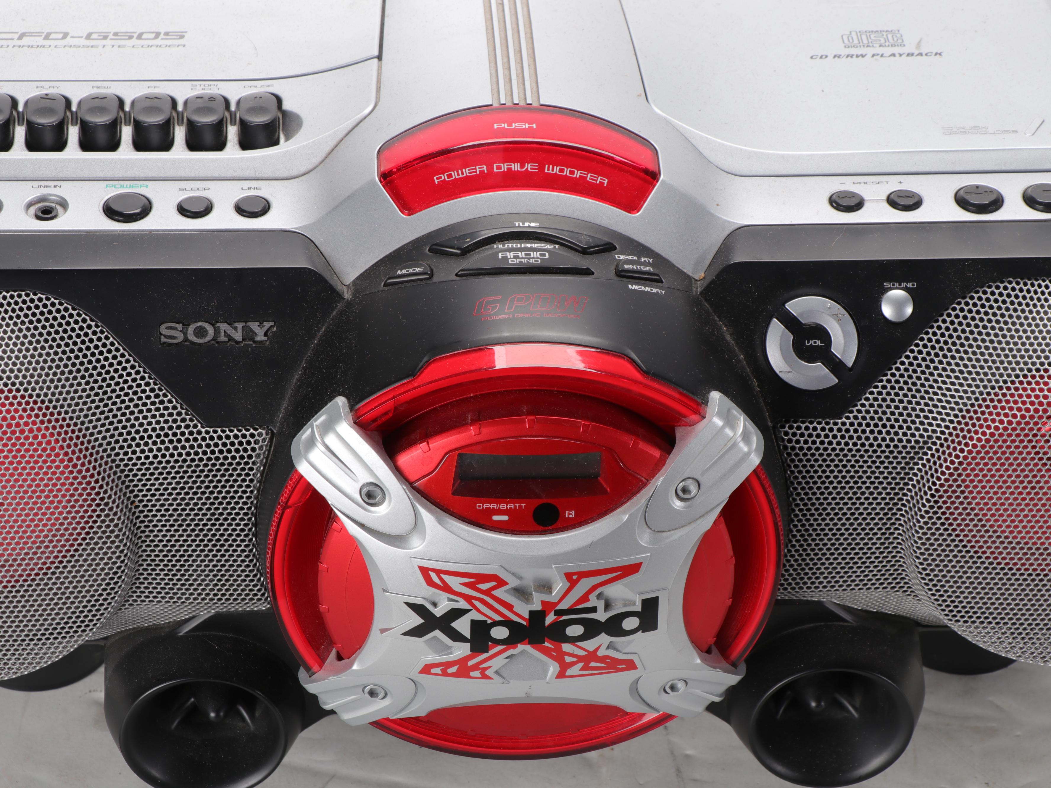 Sony Xplod CFDG505 Portable CD Radio Cassette Player EBTH