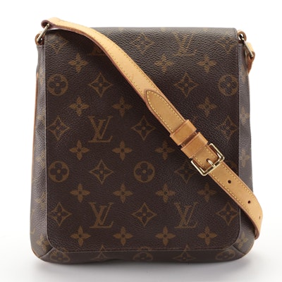 Louis Vuitton Musette Salsa Flap Bag in Monogram Canvas and Leather