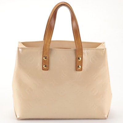 Louis Vuitton Reade PM Handbag in Monogram Vernis and Vachetta Leather