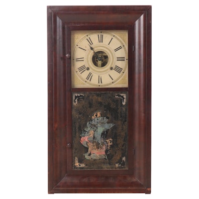 Birge, Mallory & Co. Mahogany Ogee Mantel Clock, Early to Mid-19th Century