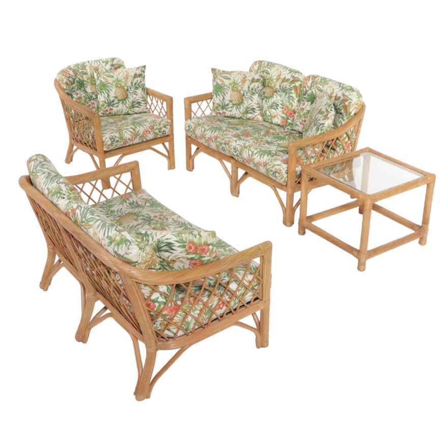 Wicker by Henry Link Twisted Rattan Patio Furniture, Late 20th Century