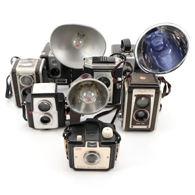 Kodak Brownie Bakelite Bullet, Hawkeyes With Flashes and More Cameras
