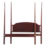 Federal Style Mahogany Queen Size Four-Post Bed Frame, Late 20th Century
