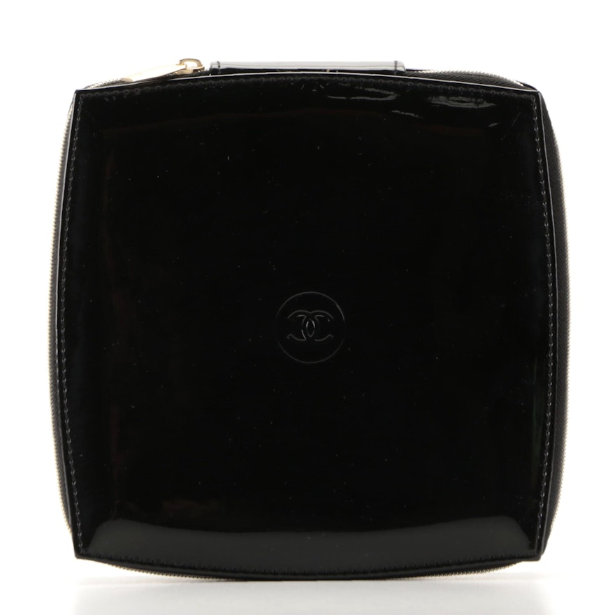 Chanel Sublimage Promotional Black Canvas Zipper Case in Box