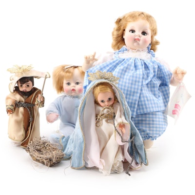 Madame Alexander "Little Huggums" with "Puddin" Baby Dolls and Nativity Set