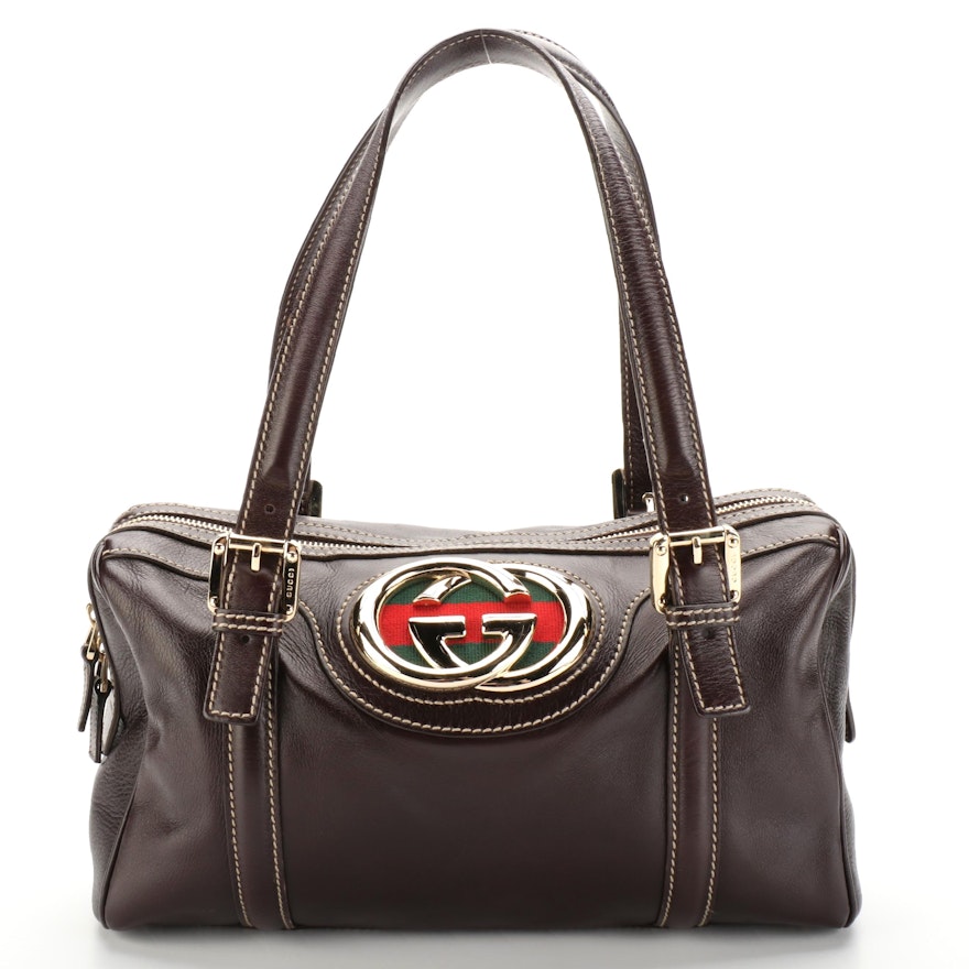Gucci Ophidia Two Handle Bag in Leather