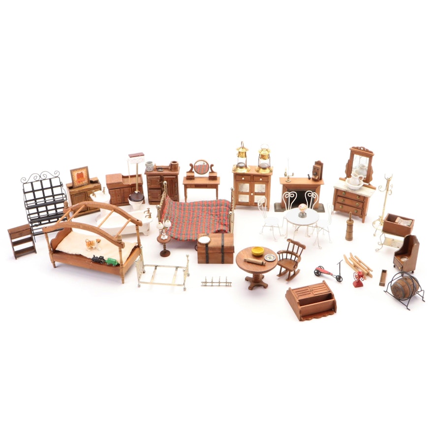 Shackman, Reeves with Other Miniature Doll Furniture, Mid to Late 20th Century