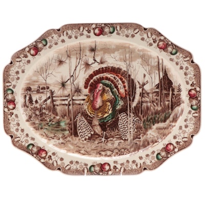 Johnson Bros "His Majesty" Ironstone Serving Platter, Mid to Late 20th Century