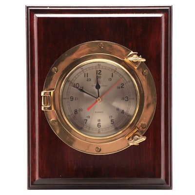 Nautical Style Brass Ship's Clock