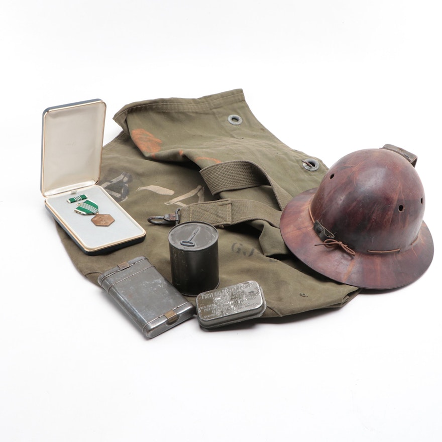 U.S. Army Commendation Medal, B-1 Ration Can, MSA Miner’s Helmet, and More