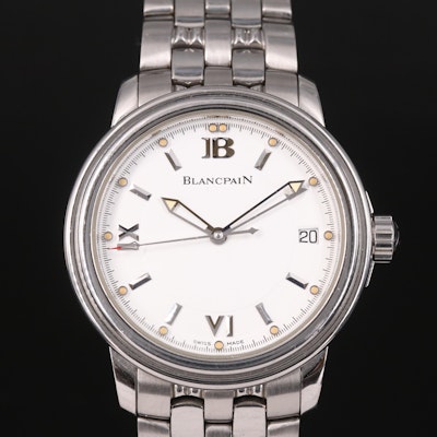 Blancpain Leman Ultra Slim Automatic Stainless Steel Wristwatch