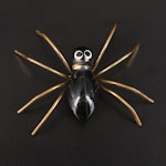 1930s Painted Bakelite Spider Brooch