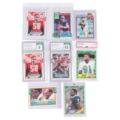 Reggie White, Steve Young and More Topps Graded, Ungraded Football Cards, 1980s