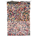3'10 x 5'8 Hand-Knotted Moroccan Berber Boucherouite Area Rug