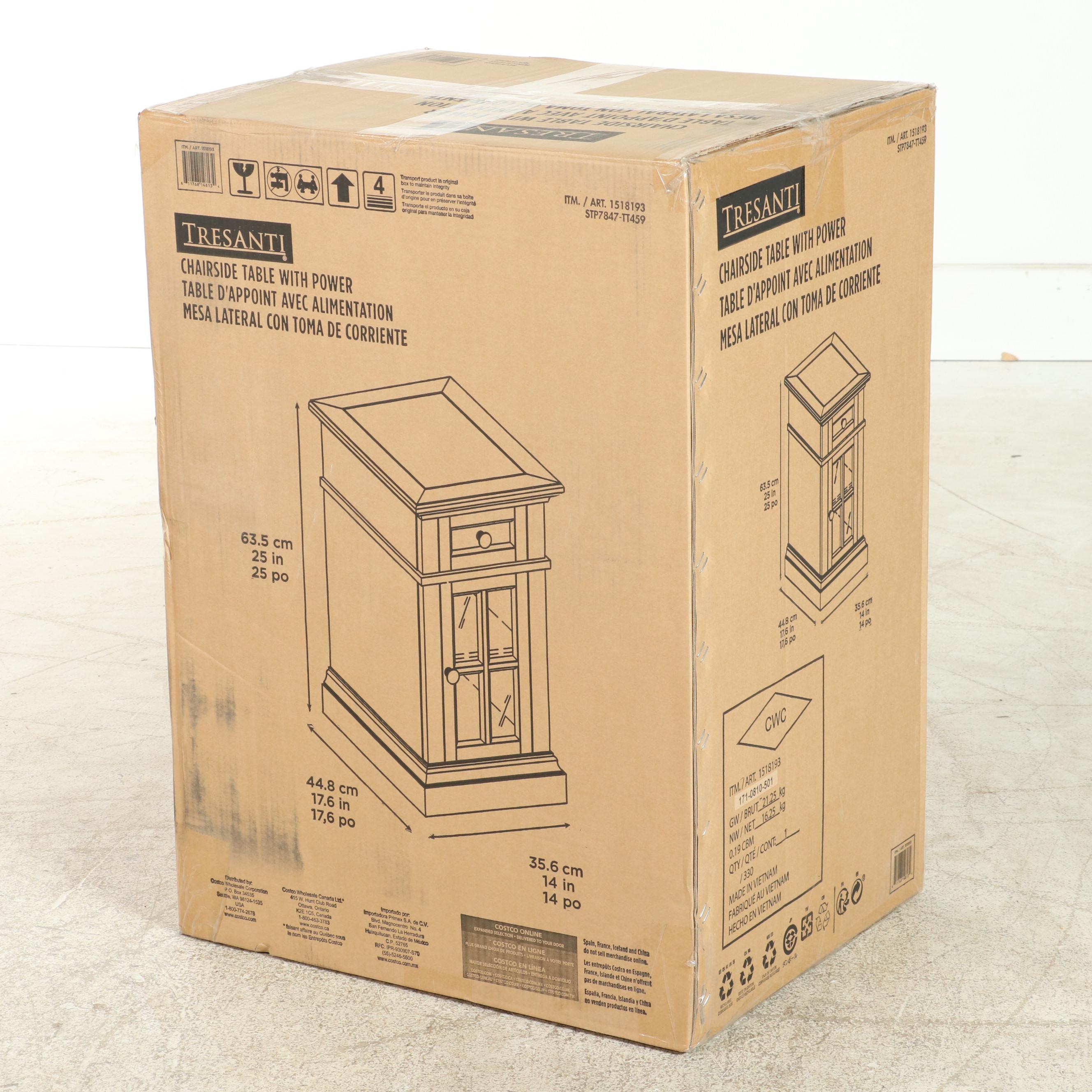 Tresanti "Sloane" Chairside Table with Power EBTH