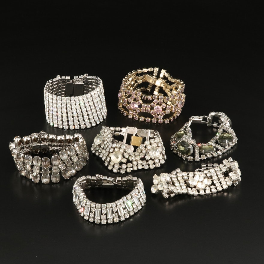 Weiss and La-Rel Featured in Rhinestone Bracelet Assortment