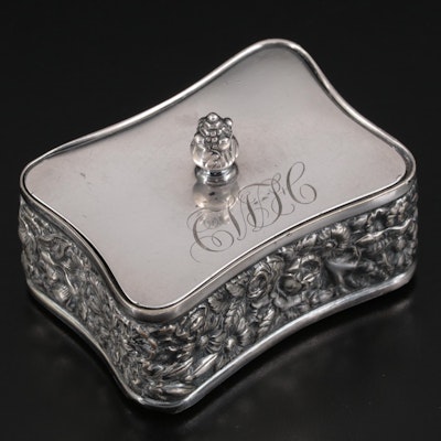 Tiffany & Co. Silver Plate Stamp Box, Early 20th Century