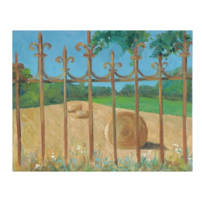 Deborah Miller Oil Painting of Pasture