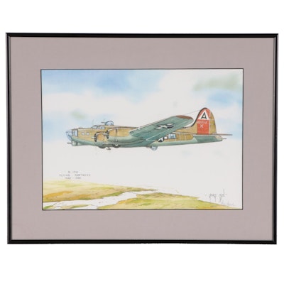 George J. Sperl Giclée "B-17G Flying Fortress 1942-1945," Late 20th Century
